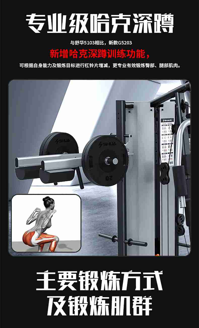 舒华三人站综合训练器SH-G5203-广西舒华体育健身器材有限公司