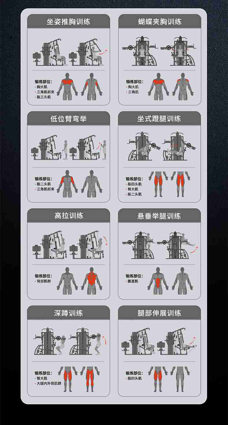 舒华四人站综合训练器SH-G5205-广西舒华体育健身器材有限公司